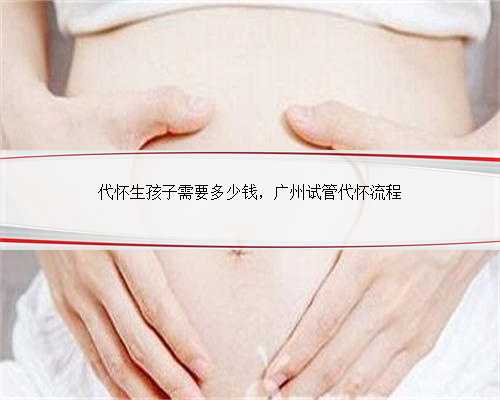 代怀生孩子需要多少钱，广州试管代怀流程